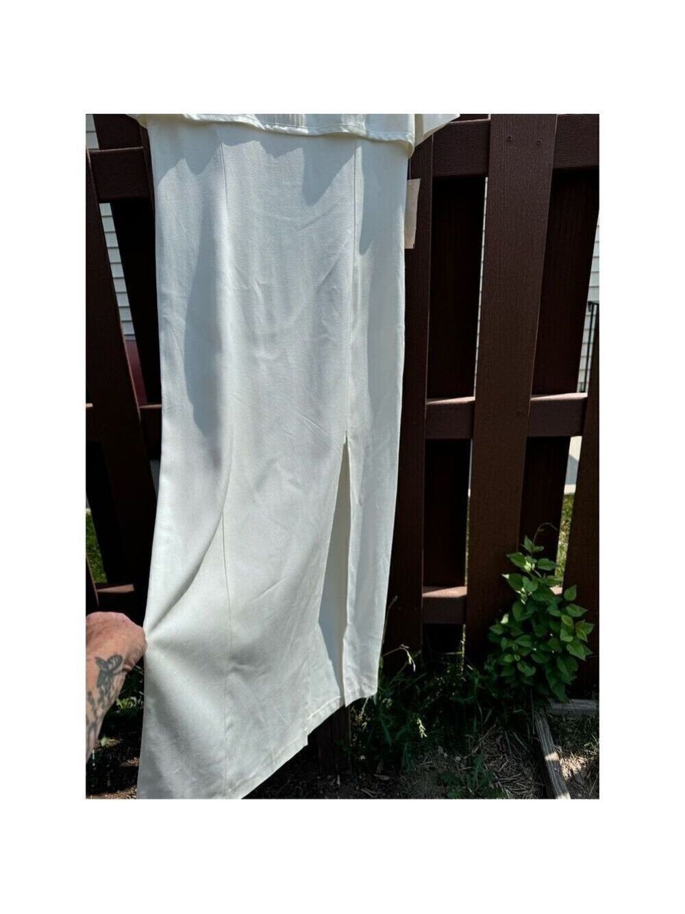 Vintage Sears dress BNWT size 7/8 Be Smart long satiny creamy - Picture 12 of 16